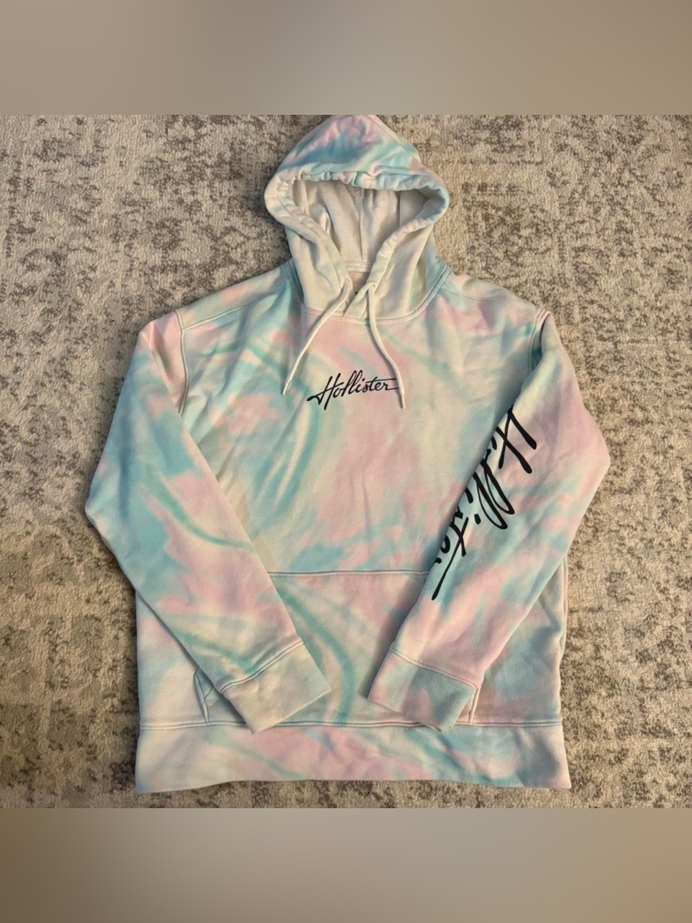 Men’s Small Hollister Cotton Candy Tie Dye Hoodie